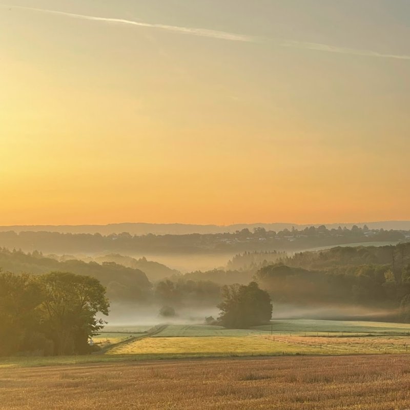 Sonnenaufgang im Siebengebirge